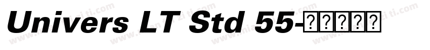 Univers LT Std 55字体转换